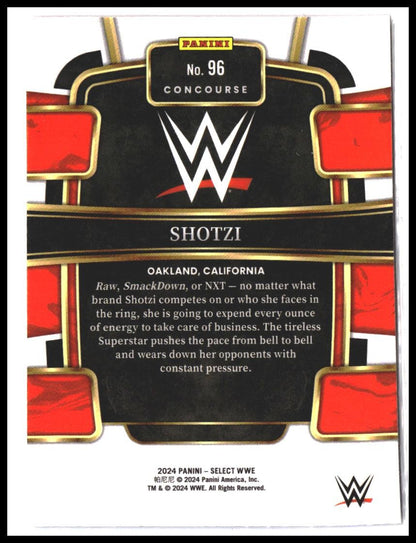 Shotzi #96 2024 Panini Select WWE Red and Blue