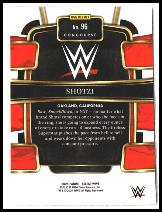 Shotzi #96 2024 Panini Select WWE Red and Blue