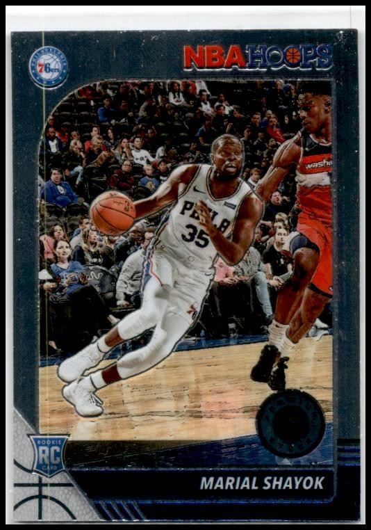 2019-20 Hoops Premium Stock #252 Marial Shayok Rookie Philadelphia 76ers