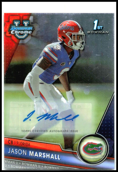 2023 Bowman University Chrome Chrome Prospect Auto #18 Jason Marshall Auto Miami