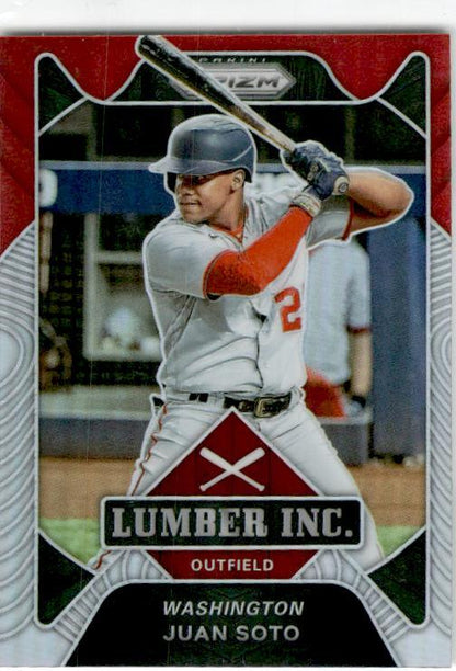 2021 Panini Prizm Silver Prizm Lumber Inc. #LI9 Juan Soto Washington Nationals