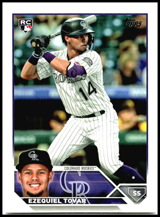 2023 Topps #651 Ezequiel Tovar Rookie Colorado Rockies