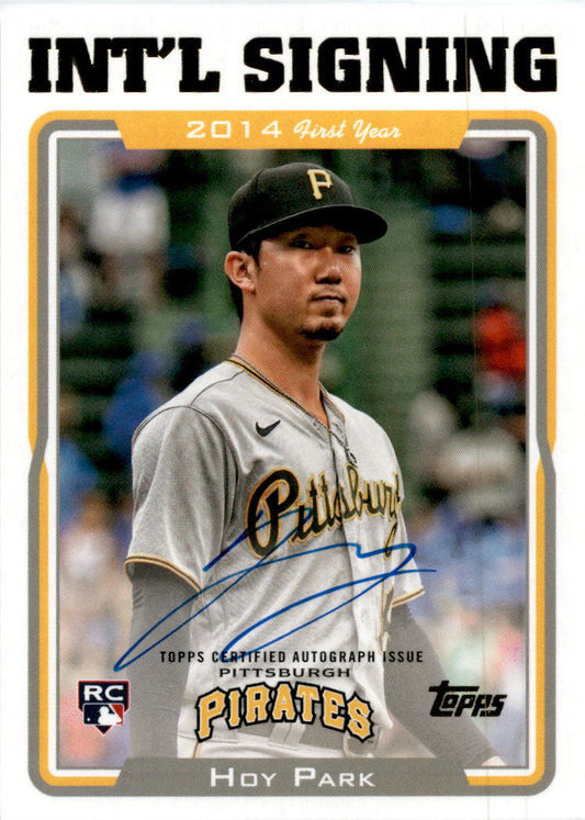 2022 Topps Archives 2005 Topps Draft Picks Autographs #05DP-HP Hoy Park Pirates