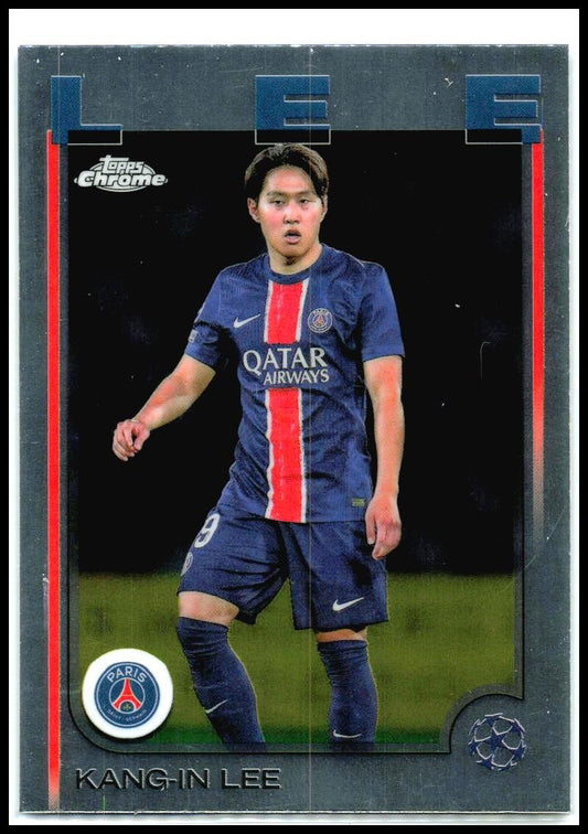 2024-25 Topps Chrome UEFA Club Competitions #4 Kang-in Lee Paris Saint-Germain