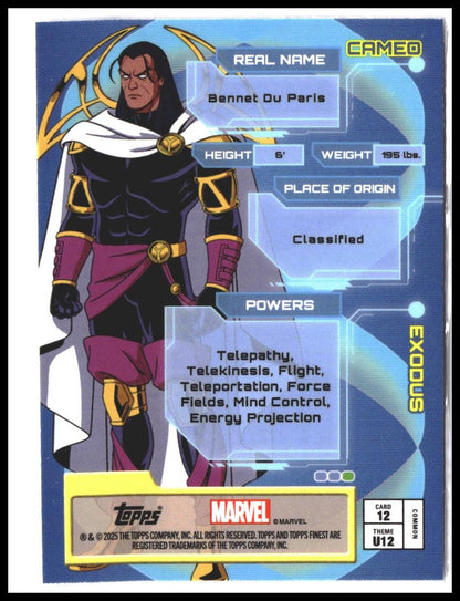 Exodus #12 2025 Topps Finest X-Men '97