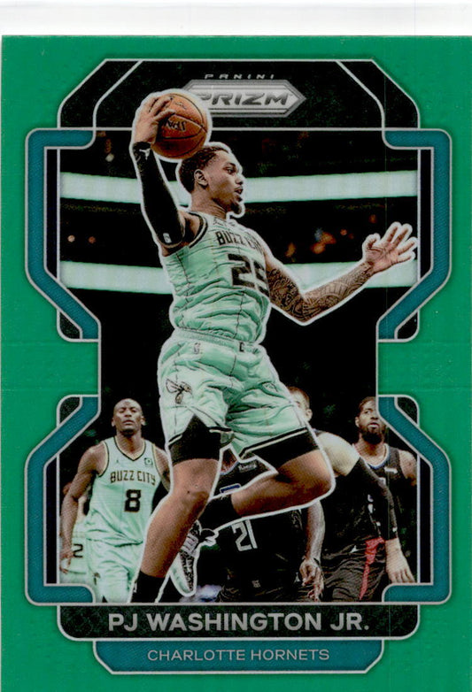 2021-22 Panini Prizm Green #78 PJ Washington Jr. Charlotte Hornets
