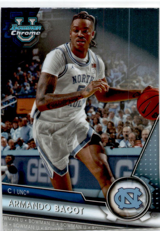 2023-24 Bowman University Chrome #94 Armando Bacot North Carolina Tar Heels