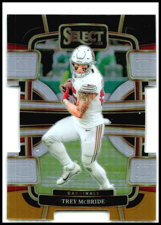 2023 Select Black and Yellow Die-Cut Prizms #1 Trey McBride Arizona Cardinals