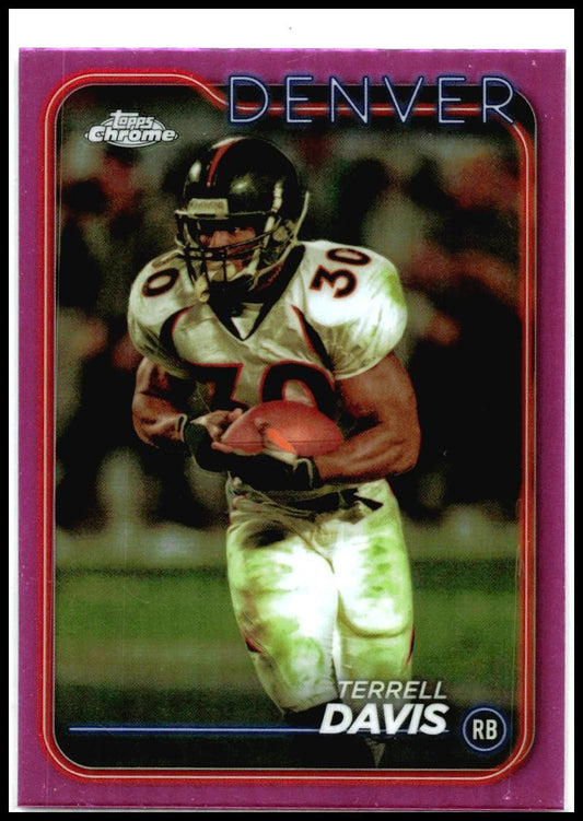 2024 Topps Chrome Pink Refractor #60 Terrell Davis Denver Broncos