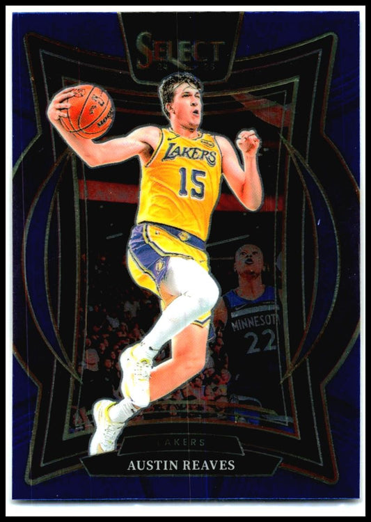 2024-25 Panini Select Blue (Retail) #40 Austin Reaves Los Angeles Lakers
