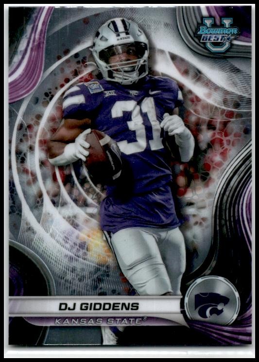 2024 Bowman University Best #58 DJ Giddens Kansas State Wildcats