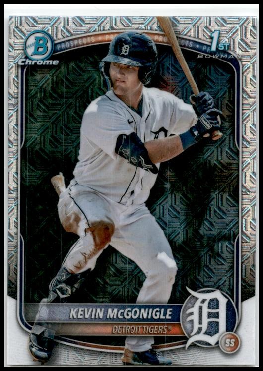 2025 Bowman Mojo Refractor #BP-79 Kevin McGonigle Detroit Tigers