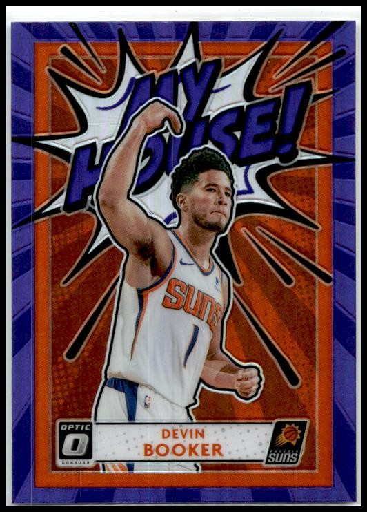 2020-21 Donruss Optic My House Purple #15 Devin Booker Phoenix Suns