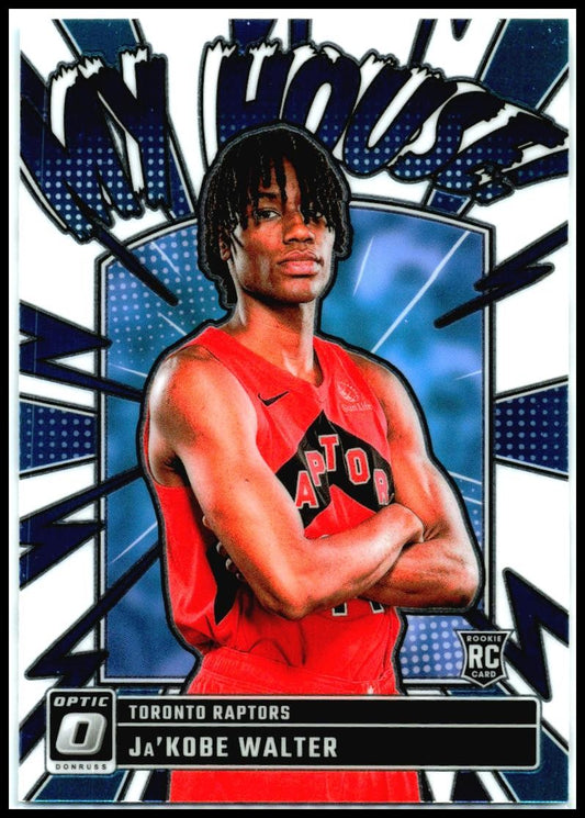 2024-25 Donruss Optic My House #10 Ja'Kobe Walter Toronto Raptors