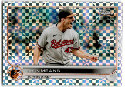 2022 Topps Chrome X-Factor John Means Baltimore Orioles #176