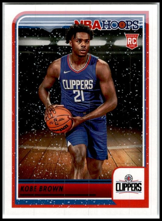 2023-24 Hoops Winter #253 Kobe Brown Rookie Los Angeles Clippers