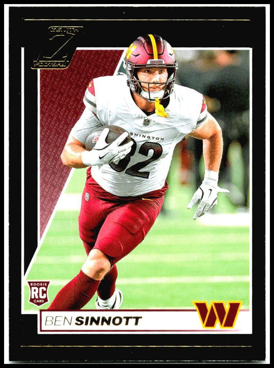 2024 Panini Zenith #107 Ben Sinnott Rookie Washington Commanders