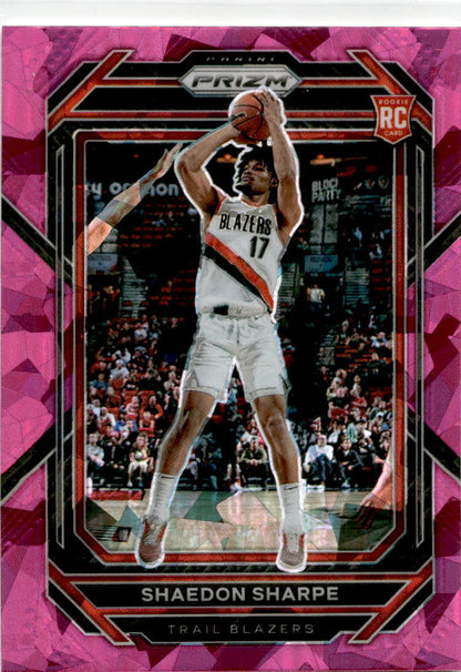 2022 Prizm Pink Ice #250 Shaedon Sharpe  Portland Trail Blazers