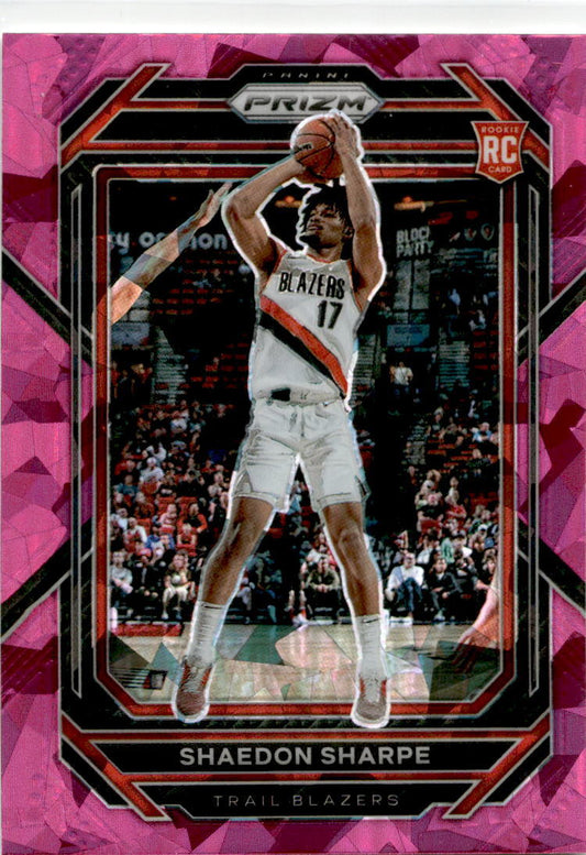 2022 Prizm Pink Ice #250 Shaedon Sharpe  Portland Trail Blazers