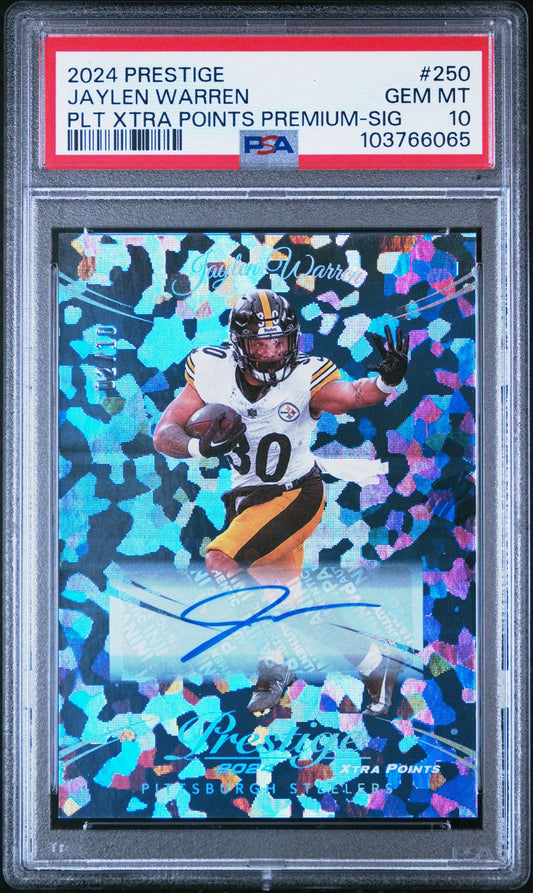 2024 Panini Prestige Plt Xtra Points Premium-Sig #250 Jaylen Warren