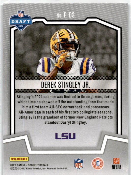 2022 Score Protential #P-DS Derek Stingley Jr. LSU Tigers / Texans