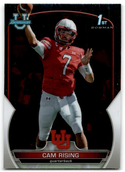 2022 bowman chrome university Cam Rising Utah Utes #76