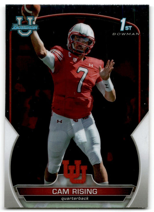 2022 bowman chrome university Cam Rising Utah Utes #76