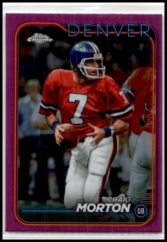 2024 Topps Chrome Pink Refractor #64 Craig Morton Denver Broncos