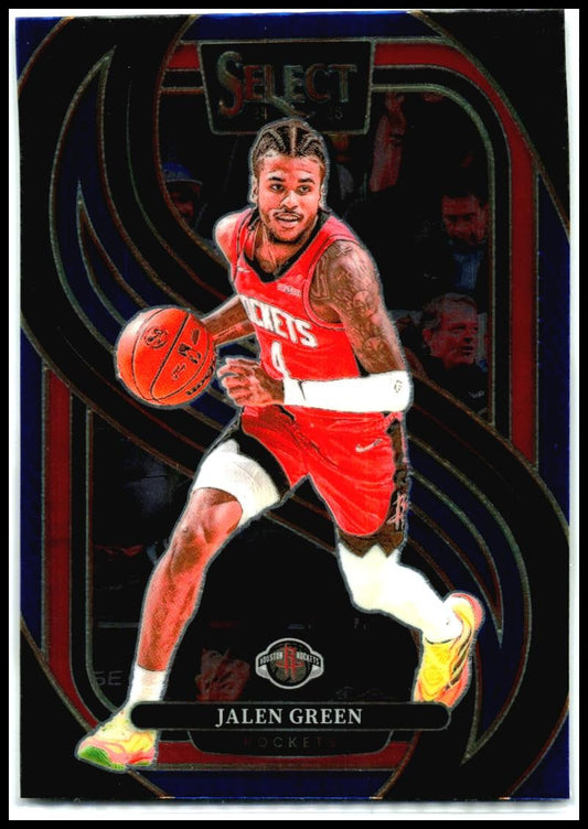 2024-25 Panini Select Blue #116 Jalen Green Houston Rockets