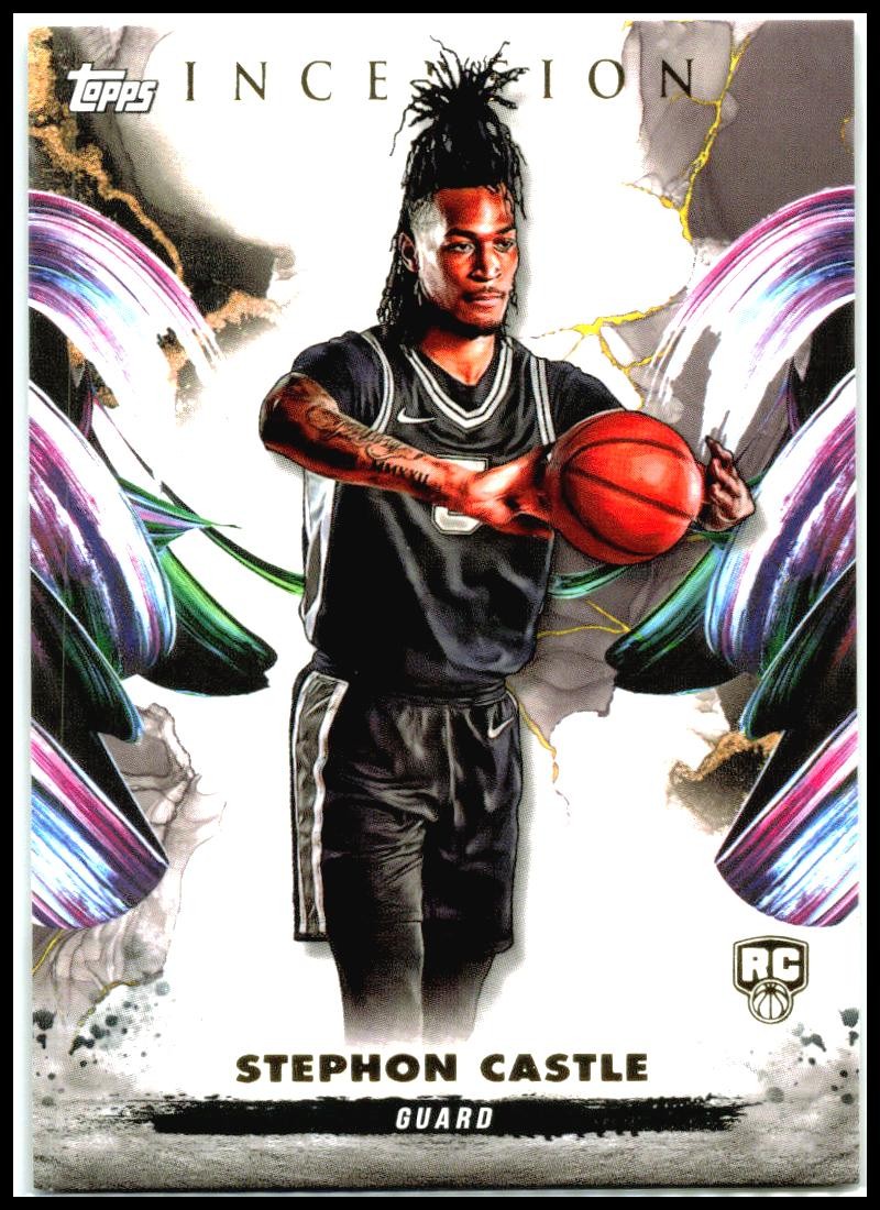 2024-25 Topps Inception #3 Stephon Castle Rookie San Antonio Spurs
