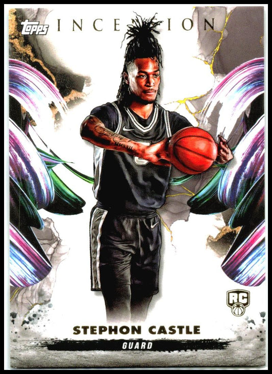 2024-25 Topps Inception #3 Stephon Castle Rookie San Antonio Spurs