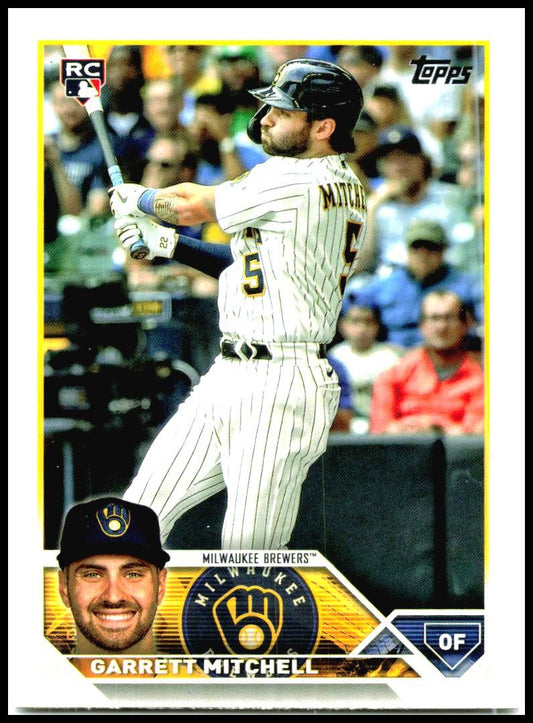 2023 Topps #359 Garrett Mitchell Rookie Milwaukee Brewers