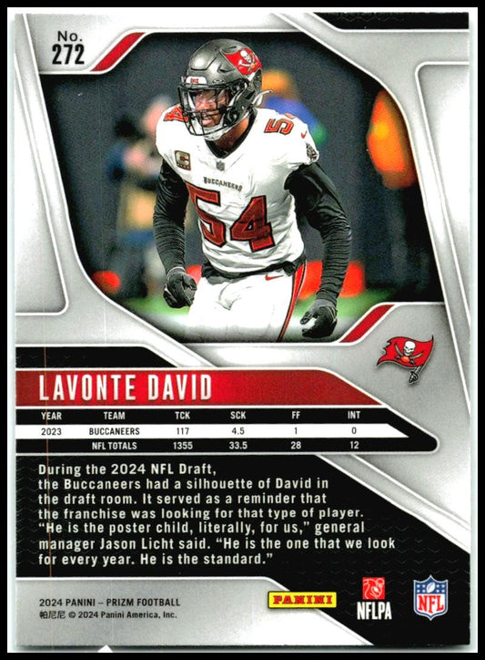 2024 Panini Prizm #272 Lavonte David Tampa Bay Buccaneers