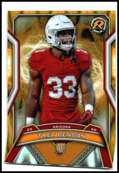 2024 Topps Resurgence Gold Power Surge – /50 #101 Trey Benson Cardinals