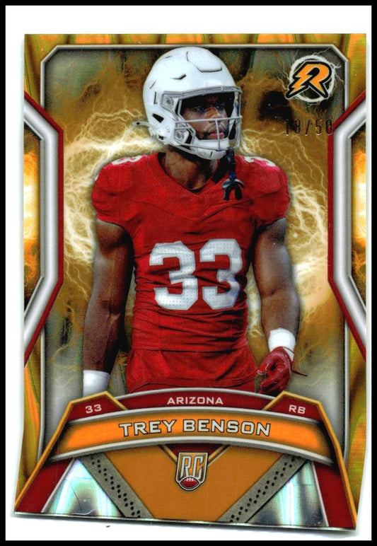 2024 Topps Resurgence Gold Power Surge – /50 #101 Trey Benson Cardinals