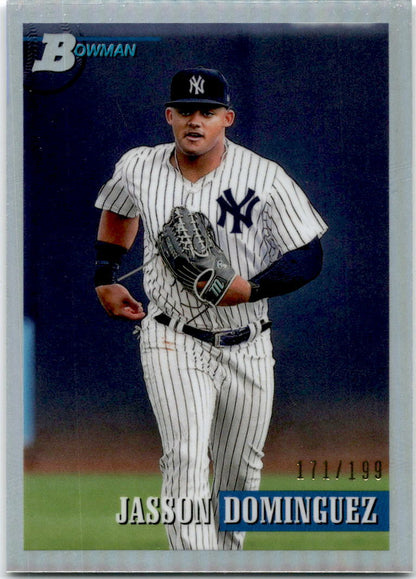 2021 Bowman Heritage Chrome Prospects Refractor #211 Jasson Dominguez Yankees