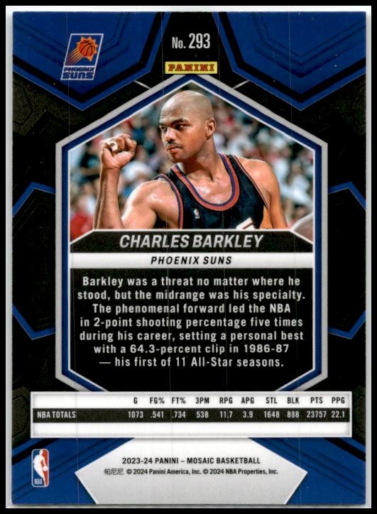 2023-24 Panini Mosaic #293 Charles Barkley Phoenix Suns