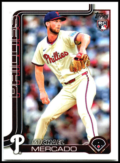 2025 Topps #582 Michael Mercado Rookie Philadelphia Phillies