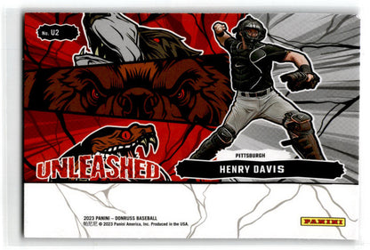 2023 Donruss  Unleashed Pink Fireworks #U2 Henry Davis Pittsburgh Pirates