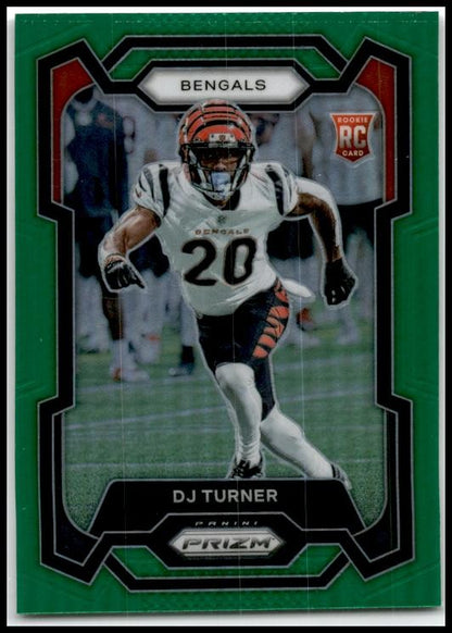 2023 Panini Prizm Green #319 DJ Turner Cincinnati Bengals