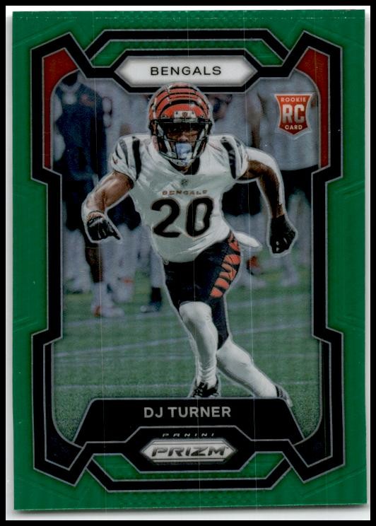 2023 Panini Prizm Green #319 DJ Turner Cincinnati Bengals