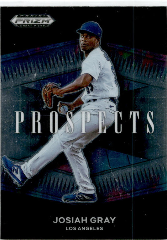2021 Panini Prizm Draft Picks #P-JO Josiah Gray Prospects Los Angeles Dodgers