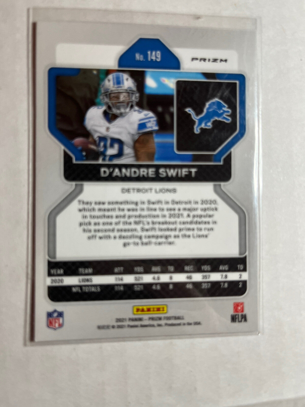 5 Card Lot D’Andre Swift 2020 and 2021 Lions 🔥