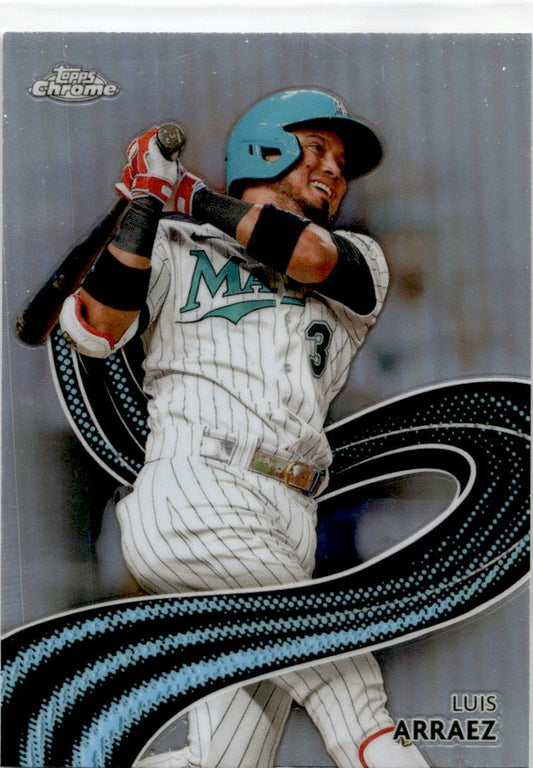 2024 Topps Chrome Strokes #S-11 Luis Arraez Miami Marlins