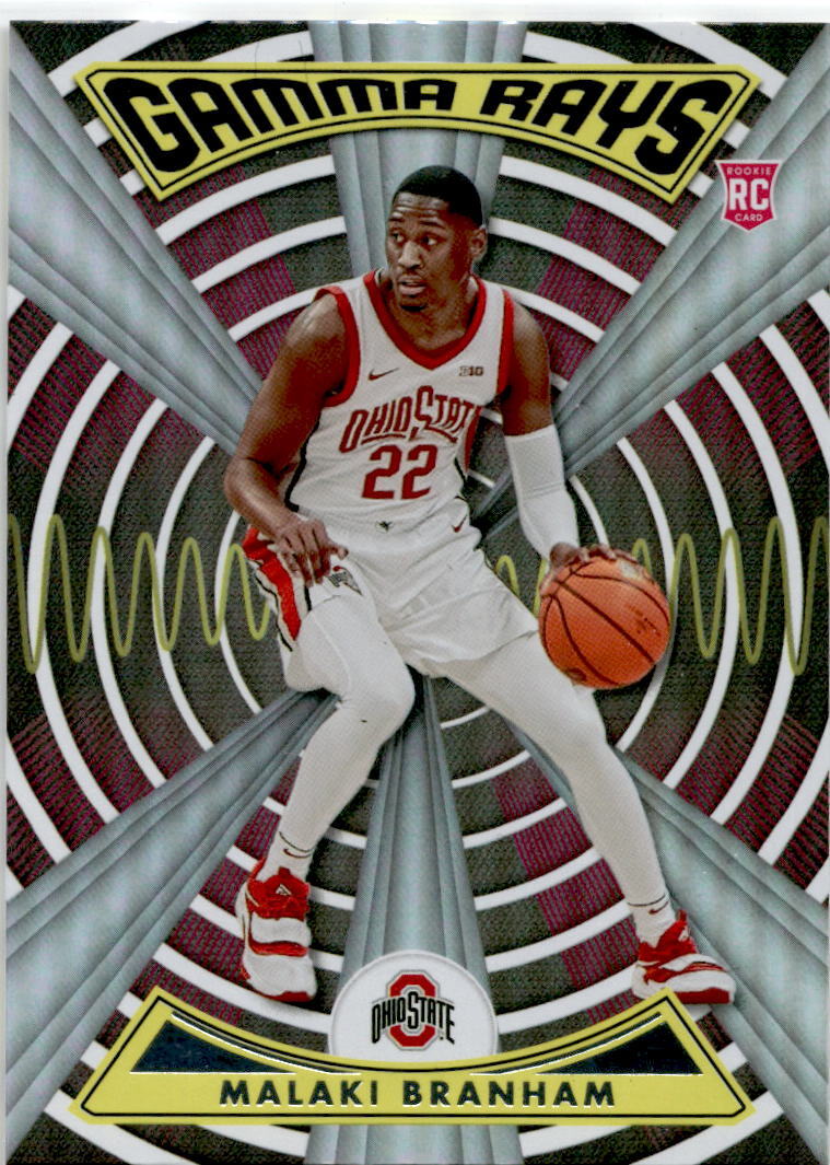 2022 Panini Chronicles Draft Picks Gamma Rays #ZG-MBR Malaki Branham Spurs