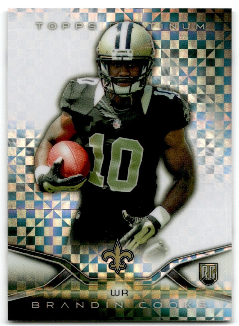 2014 Topps Platinum  X-Fractor Brandin Cooks Rookie New Orleans Saints #138