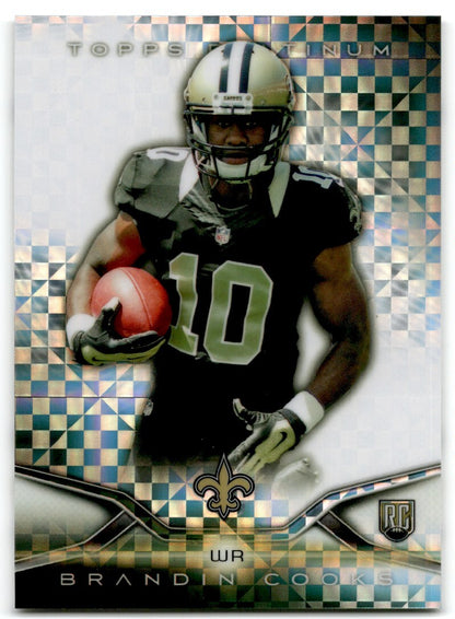 2014 Topps Platinum  X-Fractor Brandin Cooks Rookie New Orleans Saints #138