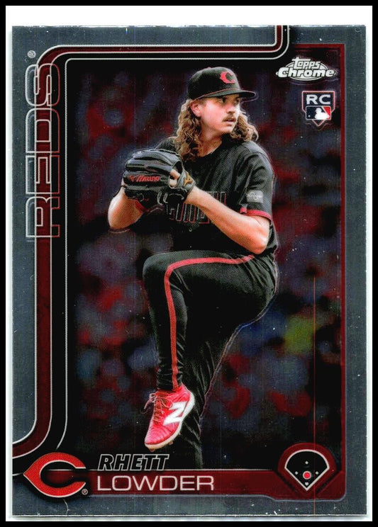 2025 Topps Chrome #147 Rhett Lowder Rookie Cincinnati Reds