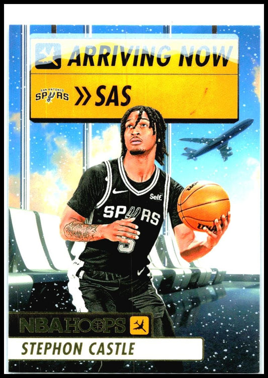 2024-25 Hoops Winter Arriving Now #8 Stephon Castle San Antonio Spurs