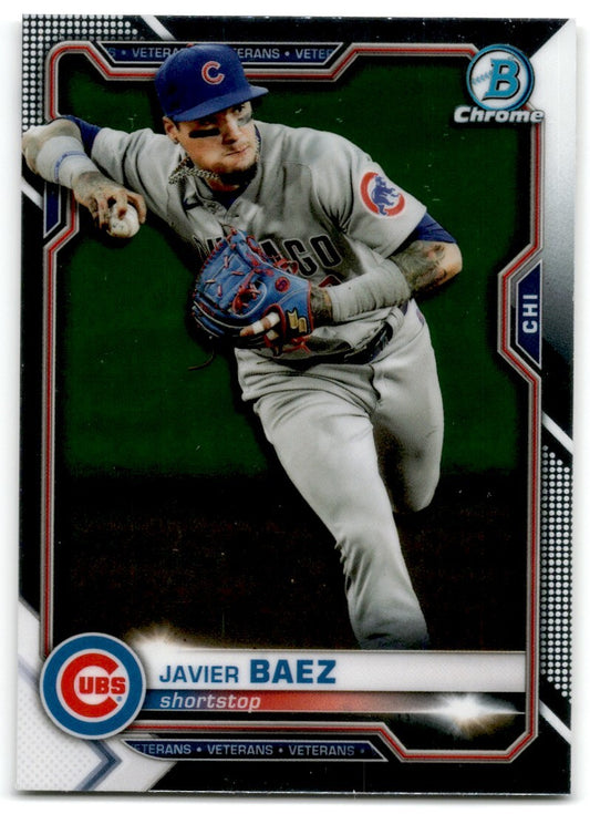 2021 Bowman Chrome Javier Baez Chicago Cubs #53